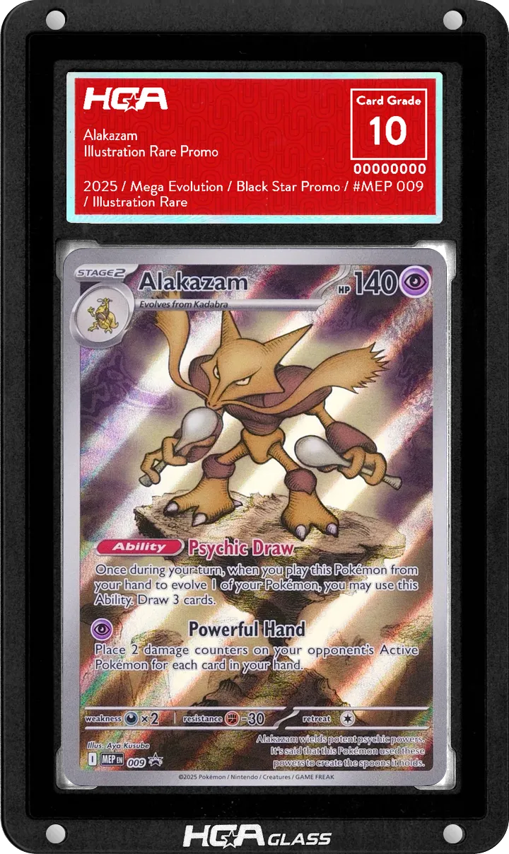 HGA Glass slab: Alakazam, graded 10